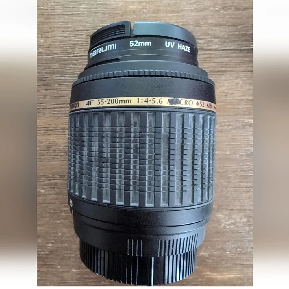 Tamron Di AF 55-200MM 1:4-5.6 macro For Nikon dSLR with 52mm Marumi UV filter